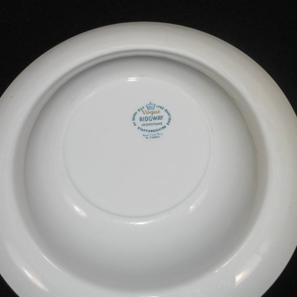 4 Ridgway Staffordshire ironstone ware Vogue dessert bowls - Picture 4 of 4
